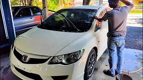 Spray NHO Championship White to Honda Civic FD