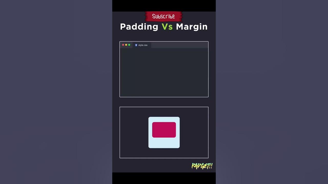 Padding vs Margin Explained With Animation Web Design! - YouTube