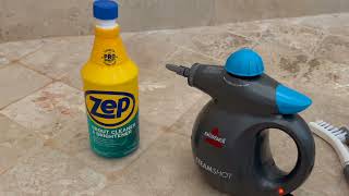BEST Grout Cleaner ever, Zep vs. Bissell SteamShot - Part 2