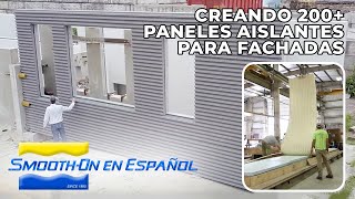 Creando más de 200 paneles aislantes de concreto para fachadas