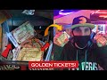 Winning GOLDEN TICKETS! 2250 plays on the Willy Wonka coin pusher!
