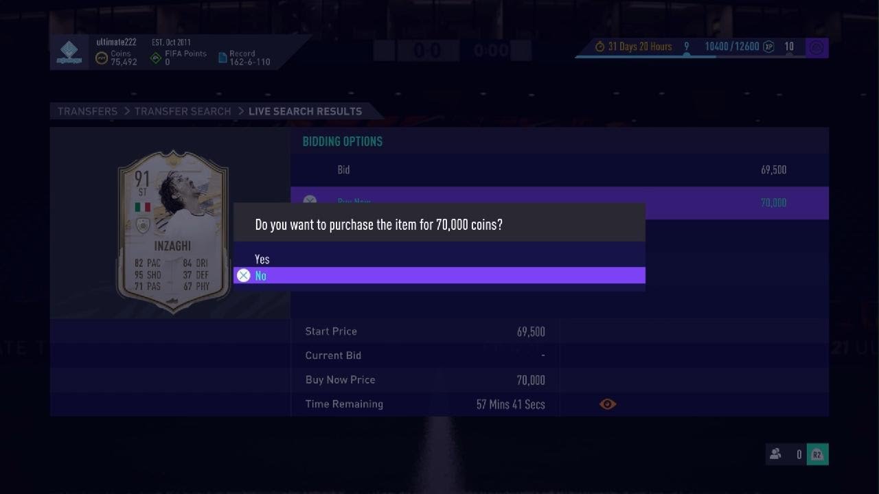 FIFA 21 BUYING PRIME MOMENTS INZAGHI - YouTube