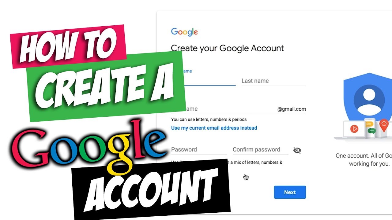 Google Account: Creating a Google Account