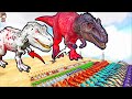 Prime Alpha Giga & Rex VS 100 Mod Dinos| ARK Mod Battle Ep.245