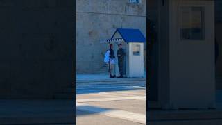 Evzones-elite Greek Presidential soldiers on duty #history #soldier #shorts #ytshorts #life