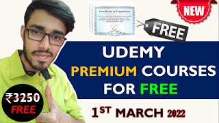 Udemy free courses certificate | Udemy coupon code 2022 | Udemy free coupon 2022 | Udemy coupon