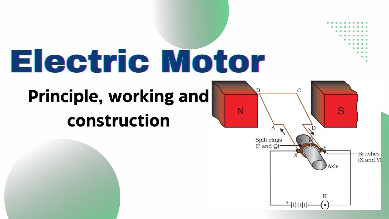 Electric motor principle construction and working full explanation/Ch