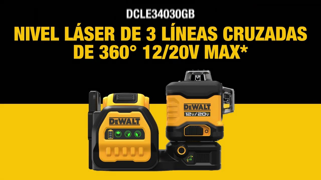 Nivel Laser Lineas Cruzadas 360- Verde DW03601CG Dewalt