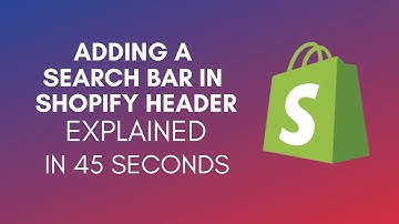 How To Add A Search Bar In Shopify Header (2025)