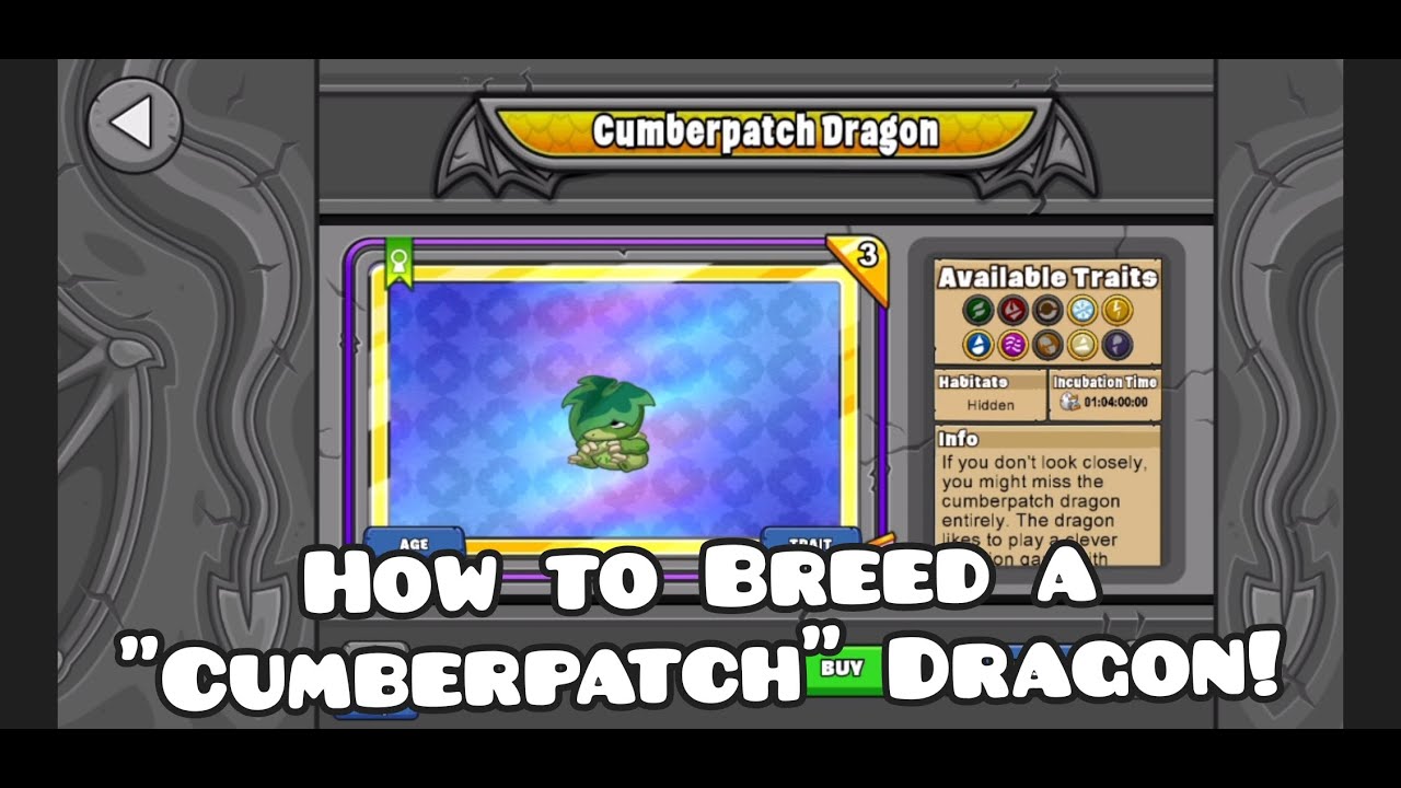 How to breed a Cumberpatch Dragon in Dragonvale! Breeding guide/Breeding tips/Om of Noms