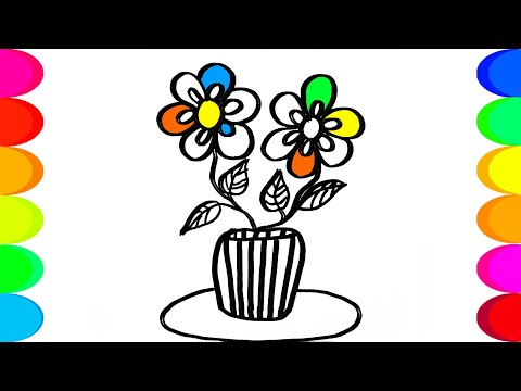 როგორ დავხატოთ ყვავილი