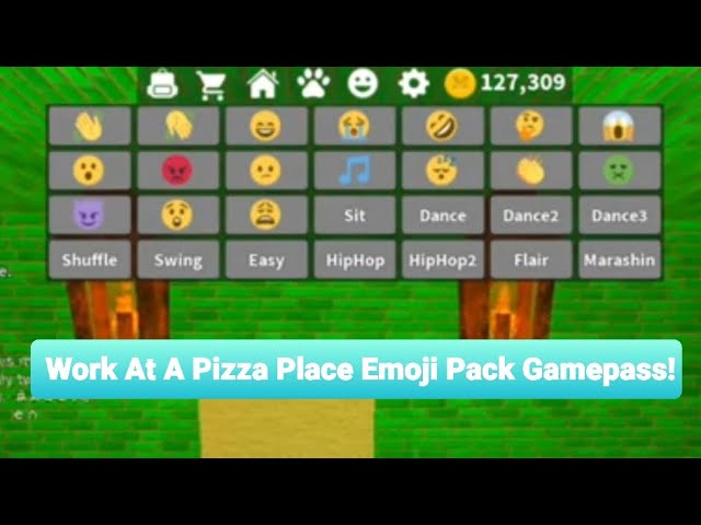 Roblox Work At A Pizza Place Emoji Pack Gamepass Youtube - roblox work at a pizza place game pack