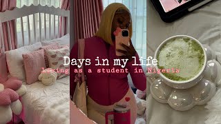 Day in my Life as a Nigeria University Student | New nails | selfcare | unbox