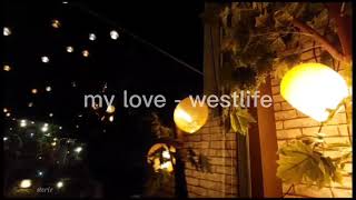 Vignette de la vidéo "my love - westlife"