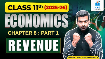 Revenue👩‍🏫 Part - 1 | TR, AR & MR Concepts & Diagram  | Class 11