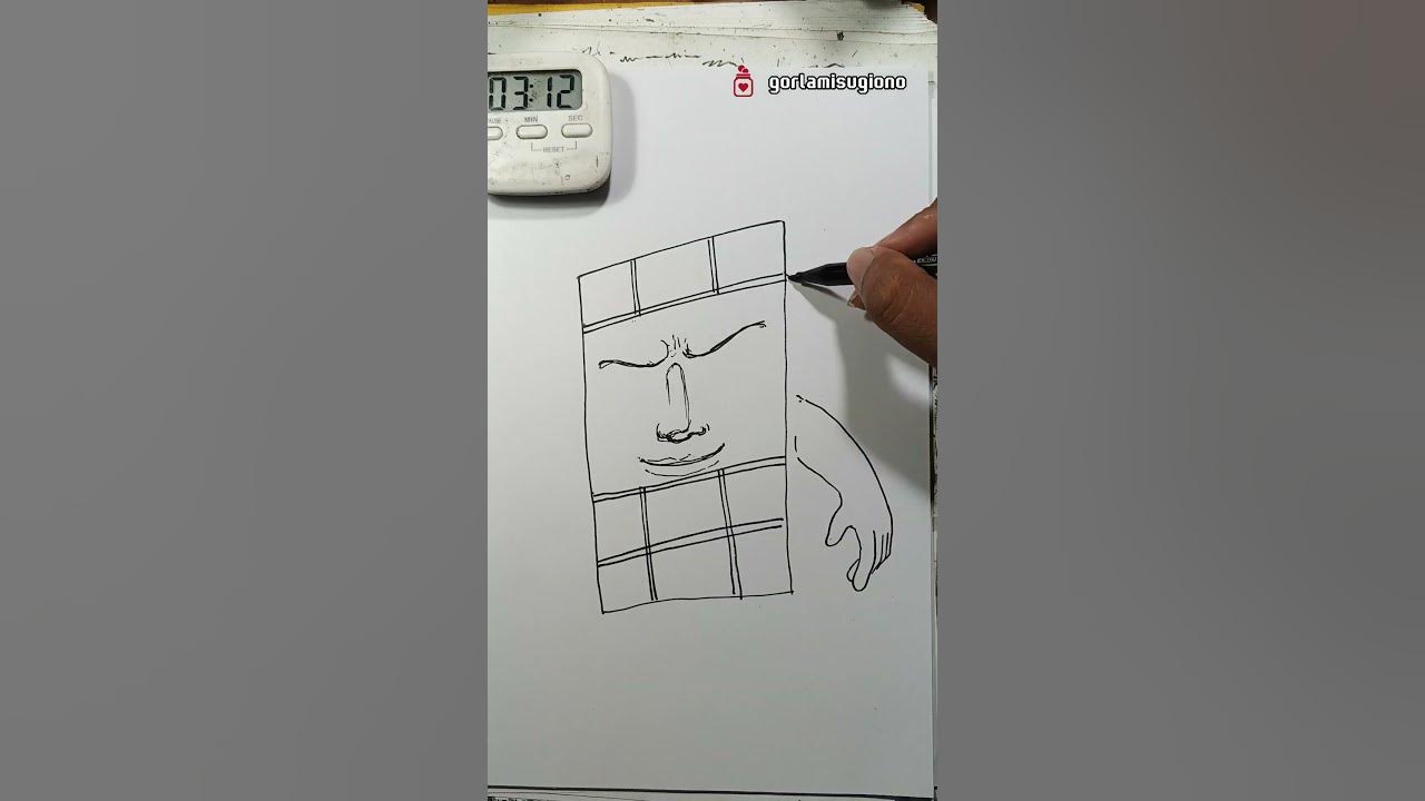Gambar Anomali Anpali Babel dalam 5 menit #brainrot #anomali #sketch #drawing