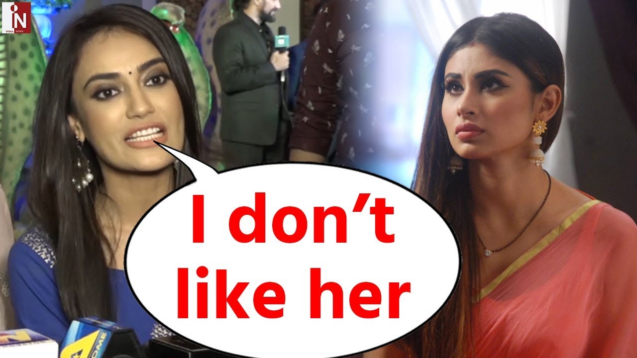 Naagin Surbhi Jyoti Weird Reaction on Comparing with Mouni Roy