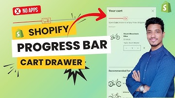 Progress Bar in Shopify Cart Drawer | Without apps & JS | Shopify Liquid