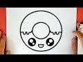 Comment dessiner un donut kawaii
