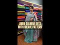 Linen Salwar sets with weave pattern