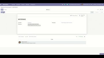 Odoo Material Consumption  app