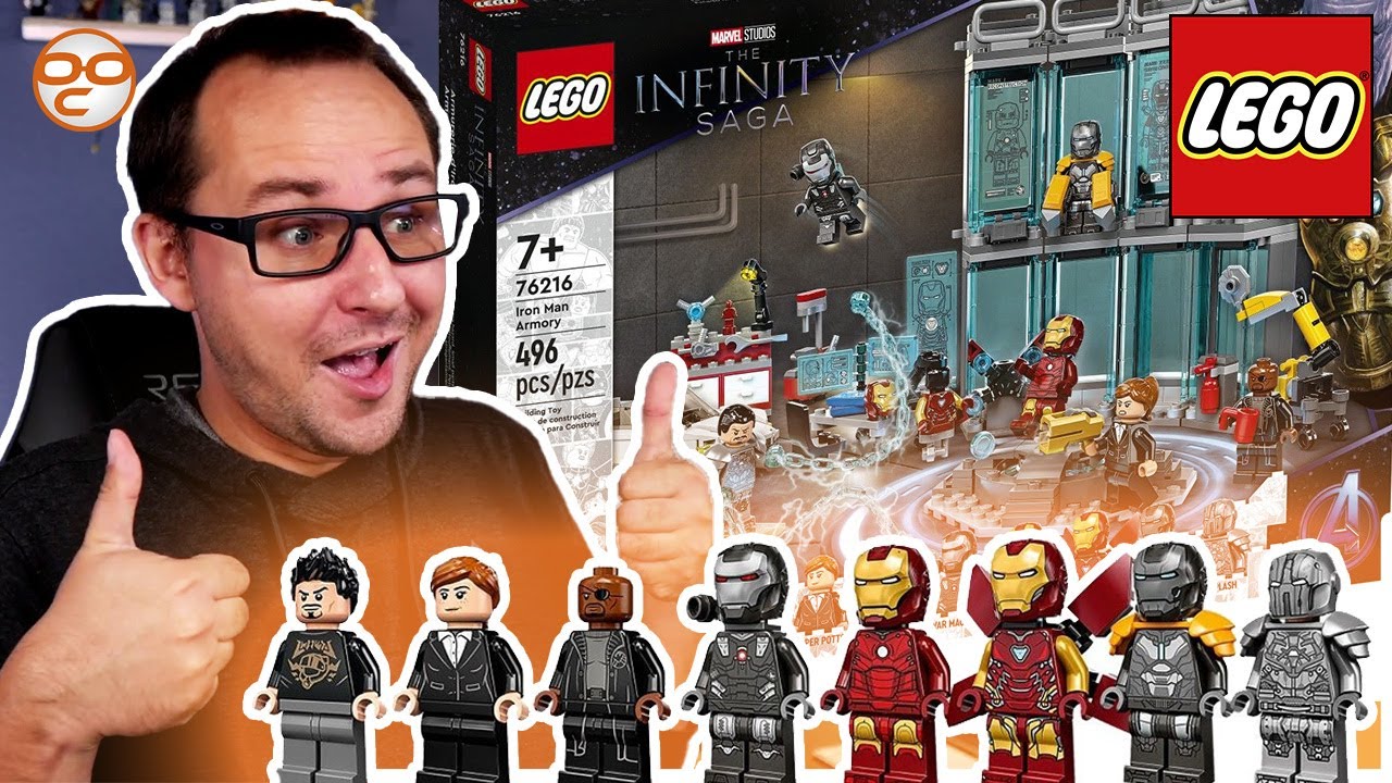SO MANY IRON MANS! LEGO 76216 Iron Man Armory Reveal! - YouTube