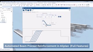 Automated Beam Precast Reinforcement in Allplan - ALLTO Precast PythonParts [Full Features]