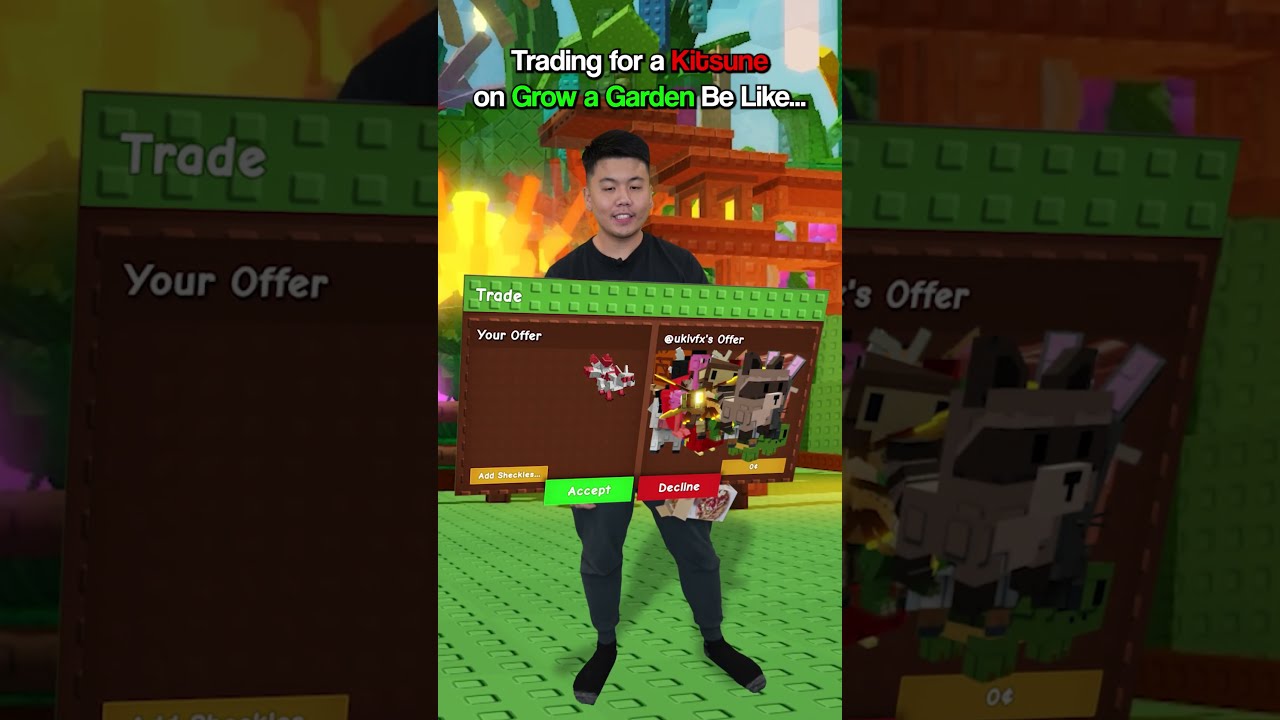 Trading Kitsune On Grow A Garden Be LIKE 