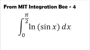 Improper Integral of ln(sinx) from 0 to pi/2: MIT Integration Bee (4)