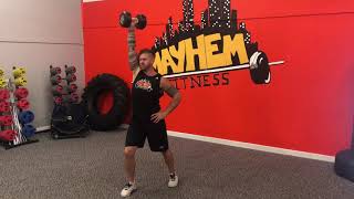 DB SA Split Jerk | Demonstration \\ Mayhem Fitness