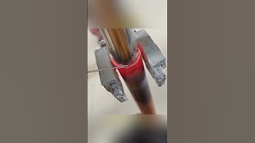 Copper and stainless steel welding#induction #heating #machine #brazing #automation #copper