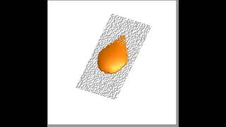 Phase field simulation of a droplet sliding down a rough inclined surface