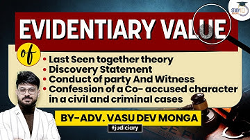 Complete Indian Evidence Act | Part 3 | Evidentiary Value of Relevant Facts by Vasu Dev Monga