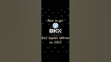 How to get SUI deposit address on OKX #okx #crypto #trending #cryptocurrency