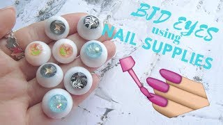 👁 👁 DIY BJD EYES / Using NAIL PRODUCTS to make your own doll eyes! ⭐