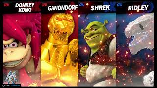 Ssj4 Donkey Kong & Mechagodzilla Vs Shrek & Zilla