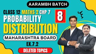 Chp.7 Probability Distribution Ex. 7.2 Part 8 | Class 12 | HSC Board | Maharashtra | Dinesh Sir