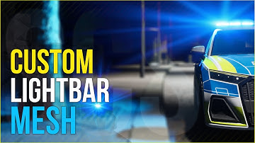 Custom Lightbar Mesh Integration | Siren Control System v0.9 | Tutorial - for Unreal Engine 5