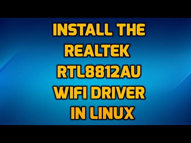 ubuntu realtek rtl8821ae driver