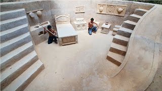 30 days Hard Work to Build Underground House By Ancient Skills