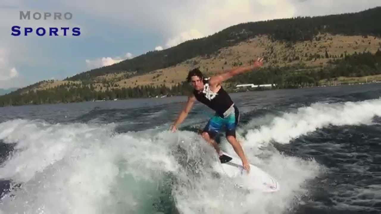 WakeSurfing Flathead Lake Montana YouTube