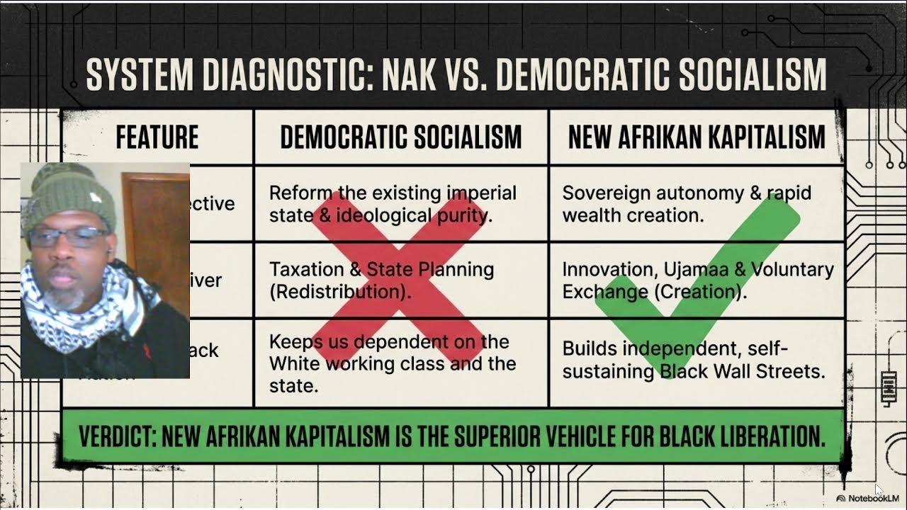 New Afrikan Kapitalism vs. Democratic Socialism: The Economic Blueprint for Black Nationhood