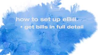 How to set up eBill with Online Bill Pay