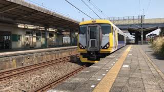 JR東日本E257系500番台(幕張車両センターNB-09編成)巌根駅通過。