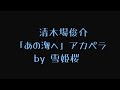 ただの唄好き素人が歌ってみた 清木場俊介さん「あの海へ」歌詞付(アカペラ) by雪姫桜