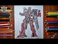 Drawing sentinel prime transformers week ep 1  drawing lapse  mahnoor rizvi