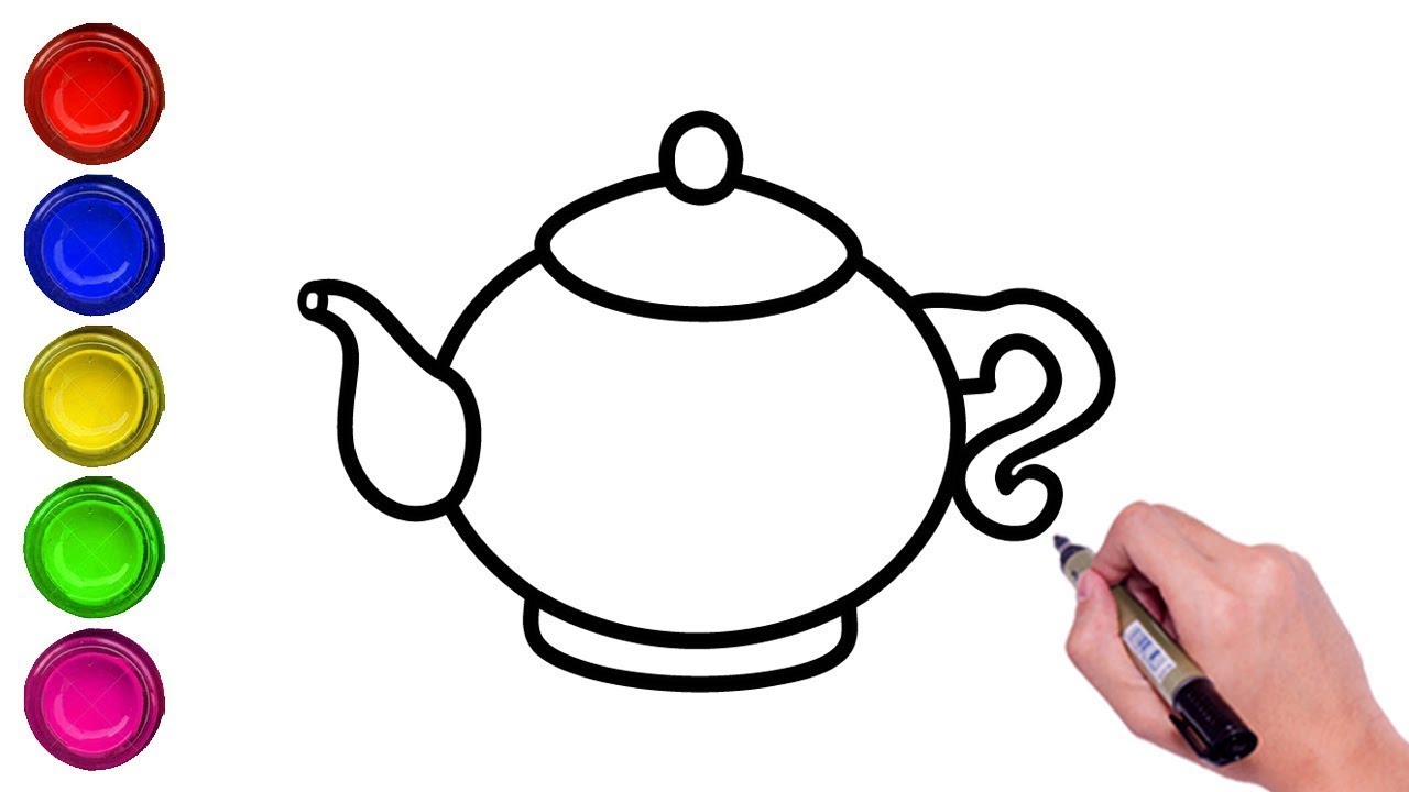 Как рисовать чайник