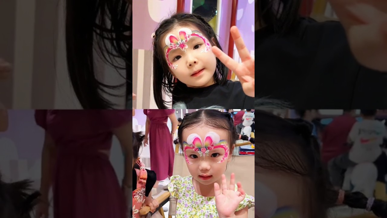 Princess Bunny Face Painting Tutorial | Easy Drawing Painting 🐰🎨