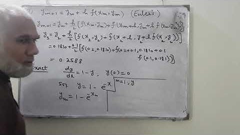 5/5 Euler and Improved Euler method (Dr. Anjum Pervaiz Bukhsh)