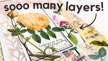 My top tips for layering in junk journals (tracing paper, stenciling & more!) ✨ Junk Journal January